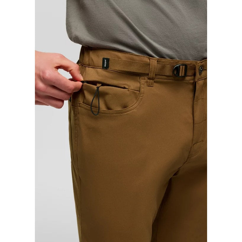 PRANA Men's Stretch Zio Top-Out Pants XXL Brown Sepia Straight Leg Hiking NWT