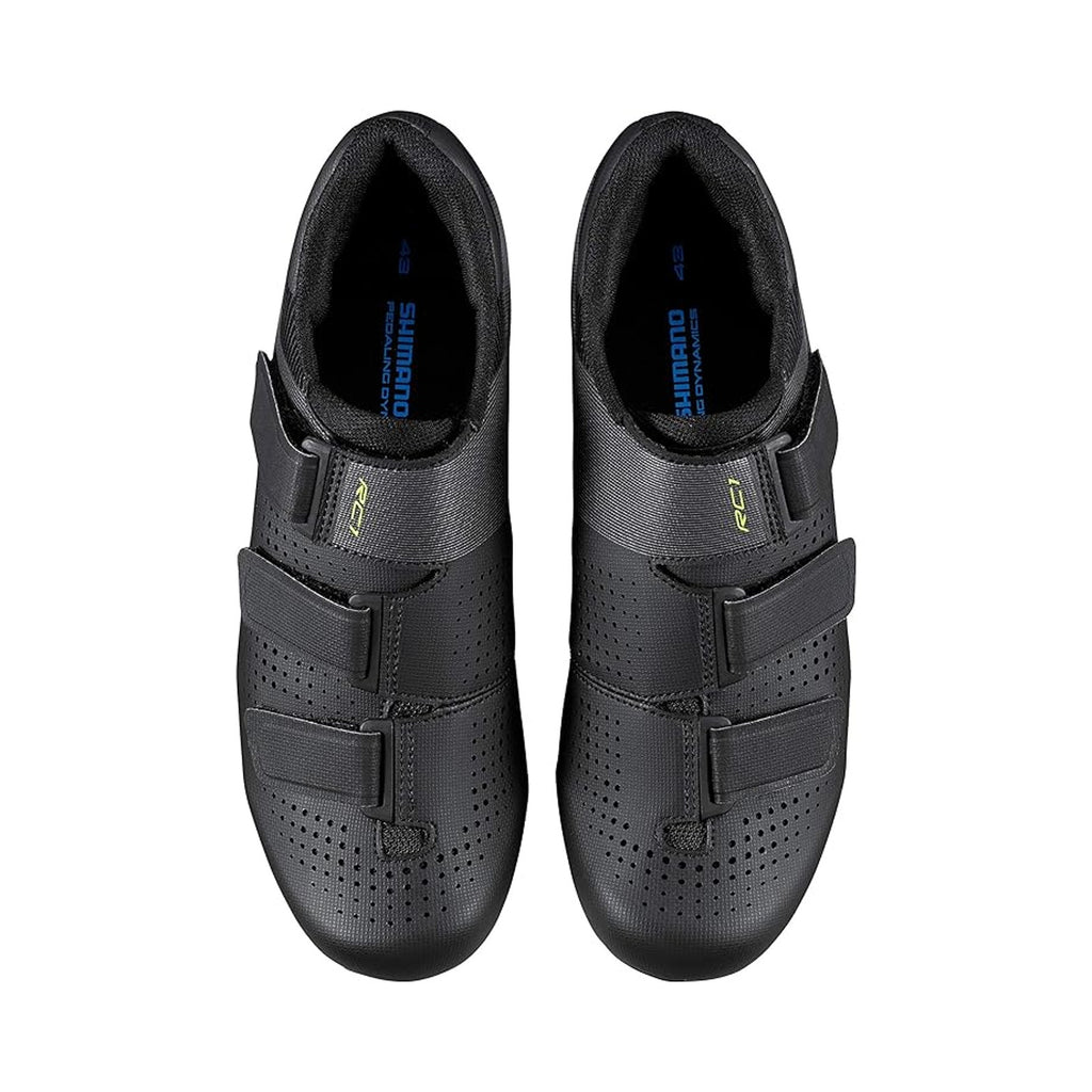 SHIMANO Mens SH-RC100 Road Cycling Shoes US 10.5 EU 45 Black Mesh NIB