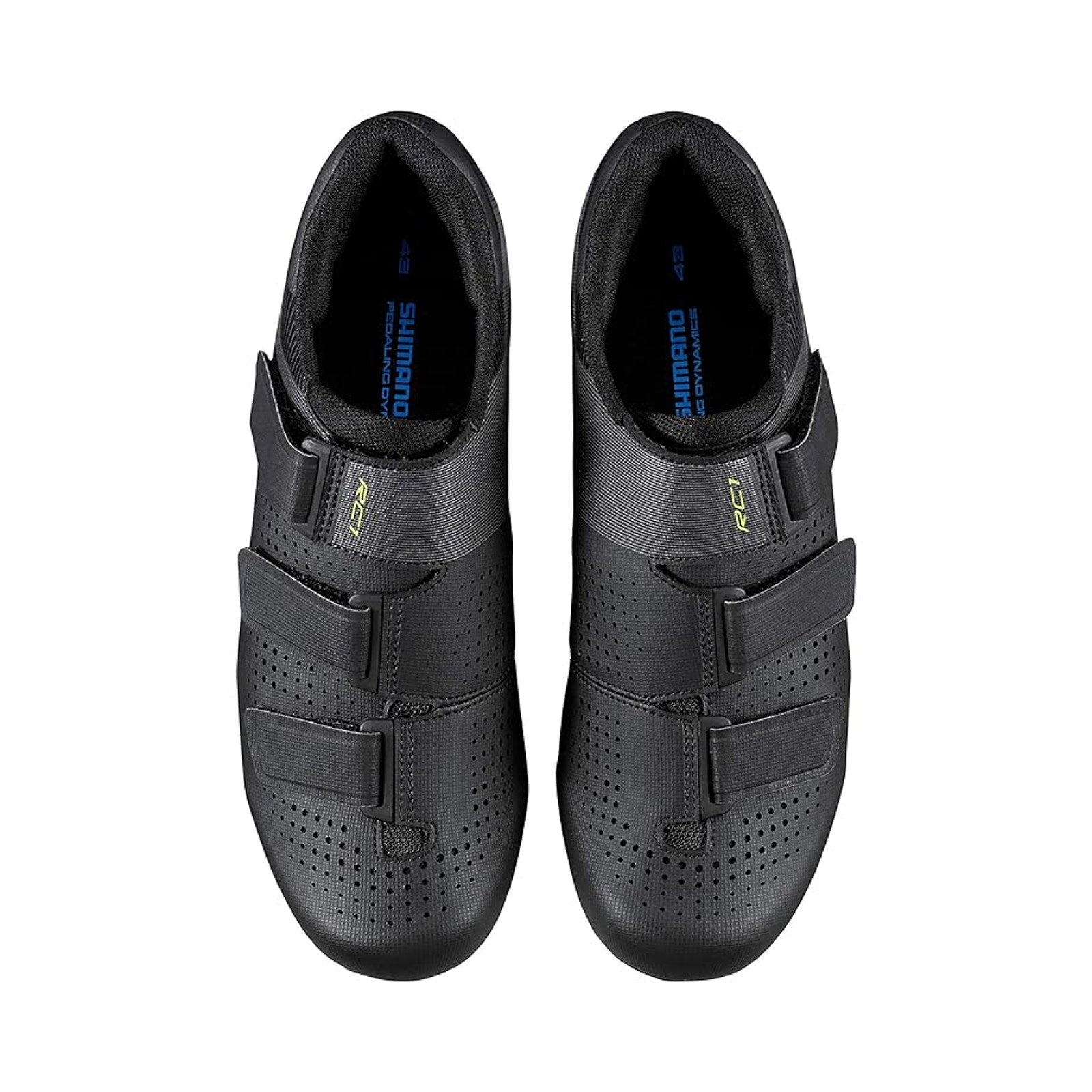 SHIMANO Mens SH-RC100 Road Cycling Shoes US 10.5 EU 45 Black Mesh NIB