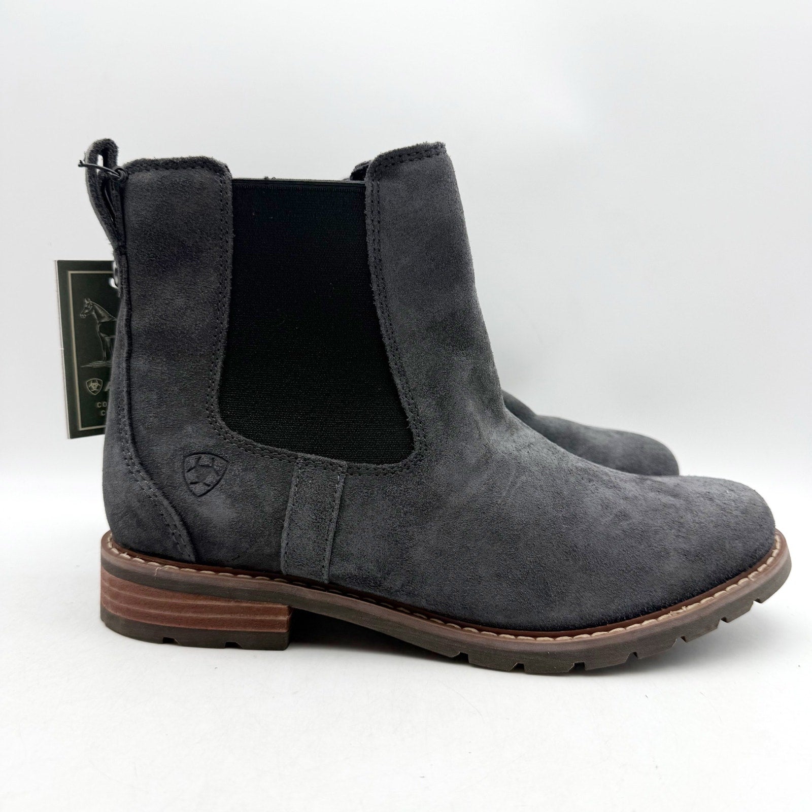 Ariat Womens Wexford Chelsea Boots US 8 B Blue Leather Waterproof NWT