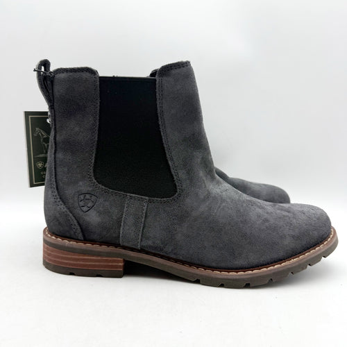 Ariat Womens Wexford Chelsea Boots US 8 B Blue Leather Waterproof NWT