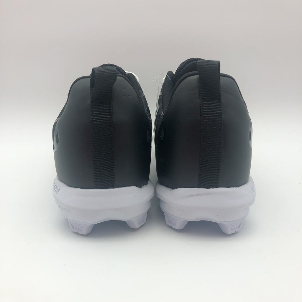 Rawling Mens Savage Low Lace Up Baseball Cleats Size 7.5 Black White NWOB