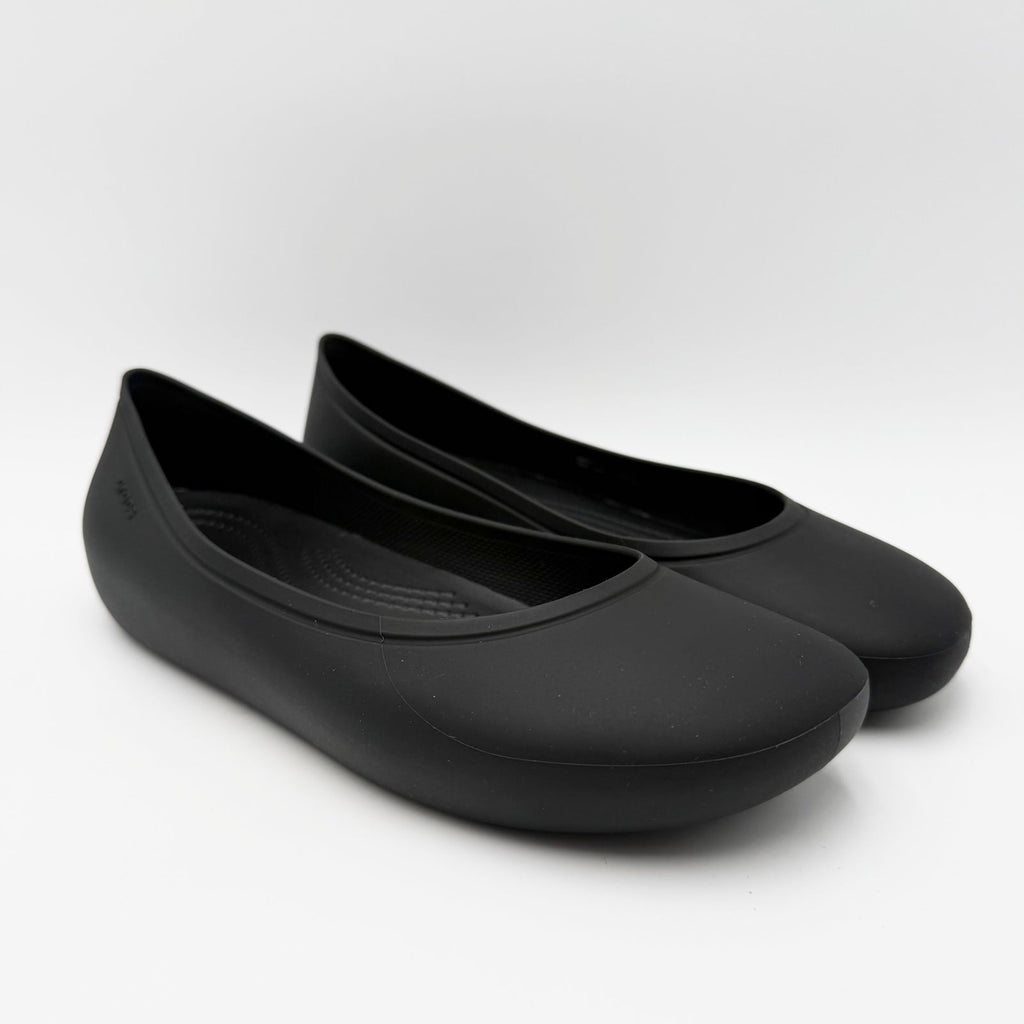 Crocs Womens Brooklyn Ballet Flats Size 7 EU 37-38 Black Slip On NWOT/NWOB