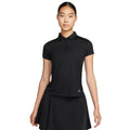 NIKE Women's Dri-FIT Victory Golf Polo Shirt XS Black Short Sleeve NWT