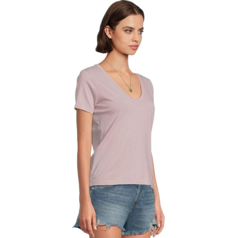 MADEWELL Women's Northside V-neck Tee XL Purple Classic Lilac Short Sleeve NWT