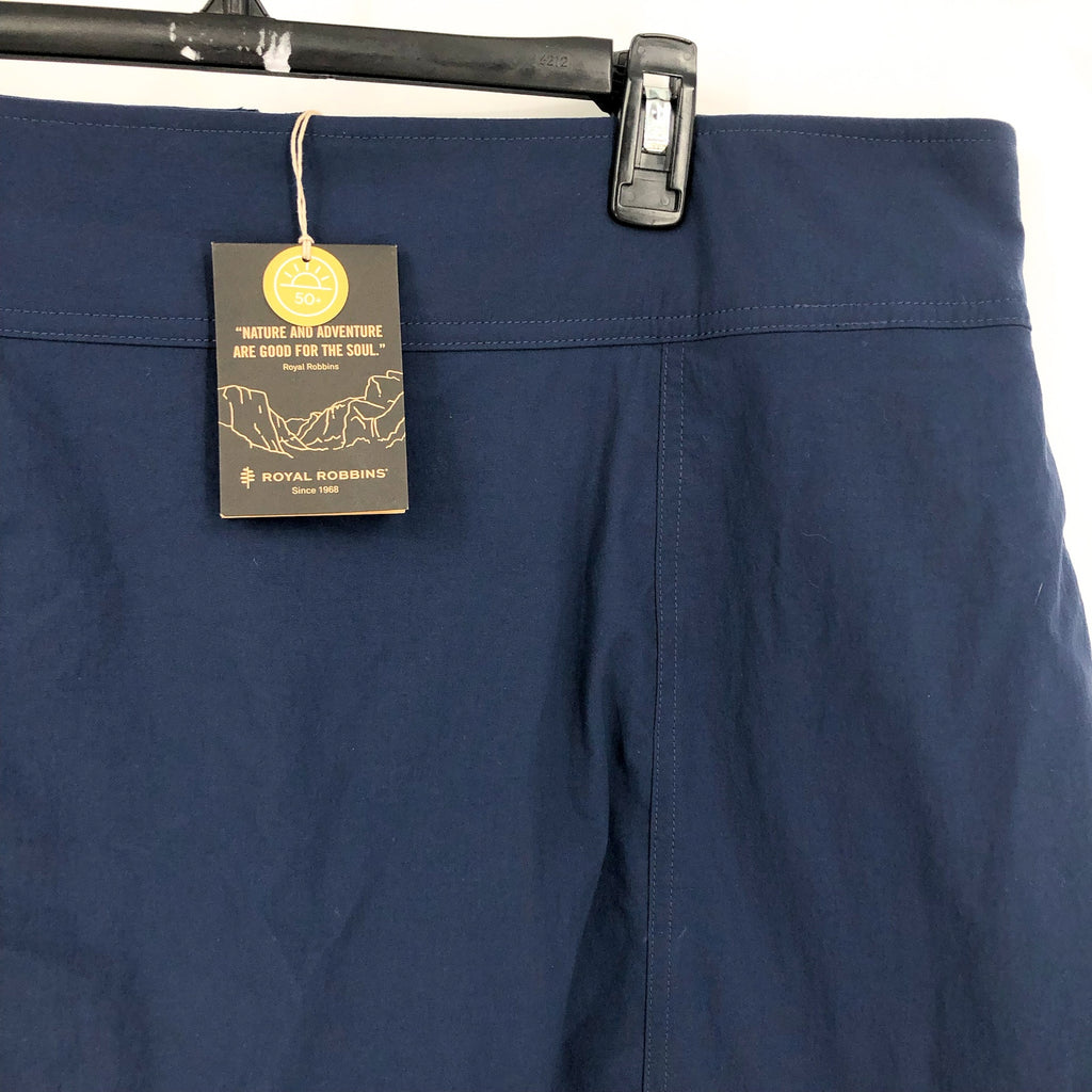 ROYAL ROBBINS Women's Discovery III Skort Size 18 Deep Blue Stretch NWT