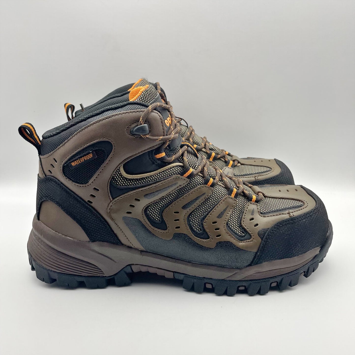 Propet Men Sentry Work Boot US 10 EEEEE Brown Composite Toe Waterproof NWOB