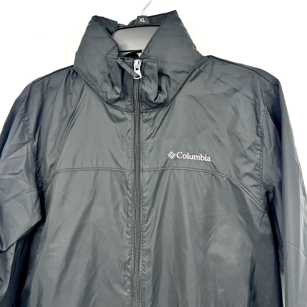 Columbia Men's Glennaker Lake II Rain Jacket Small Black Water Resistant NWT