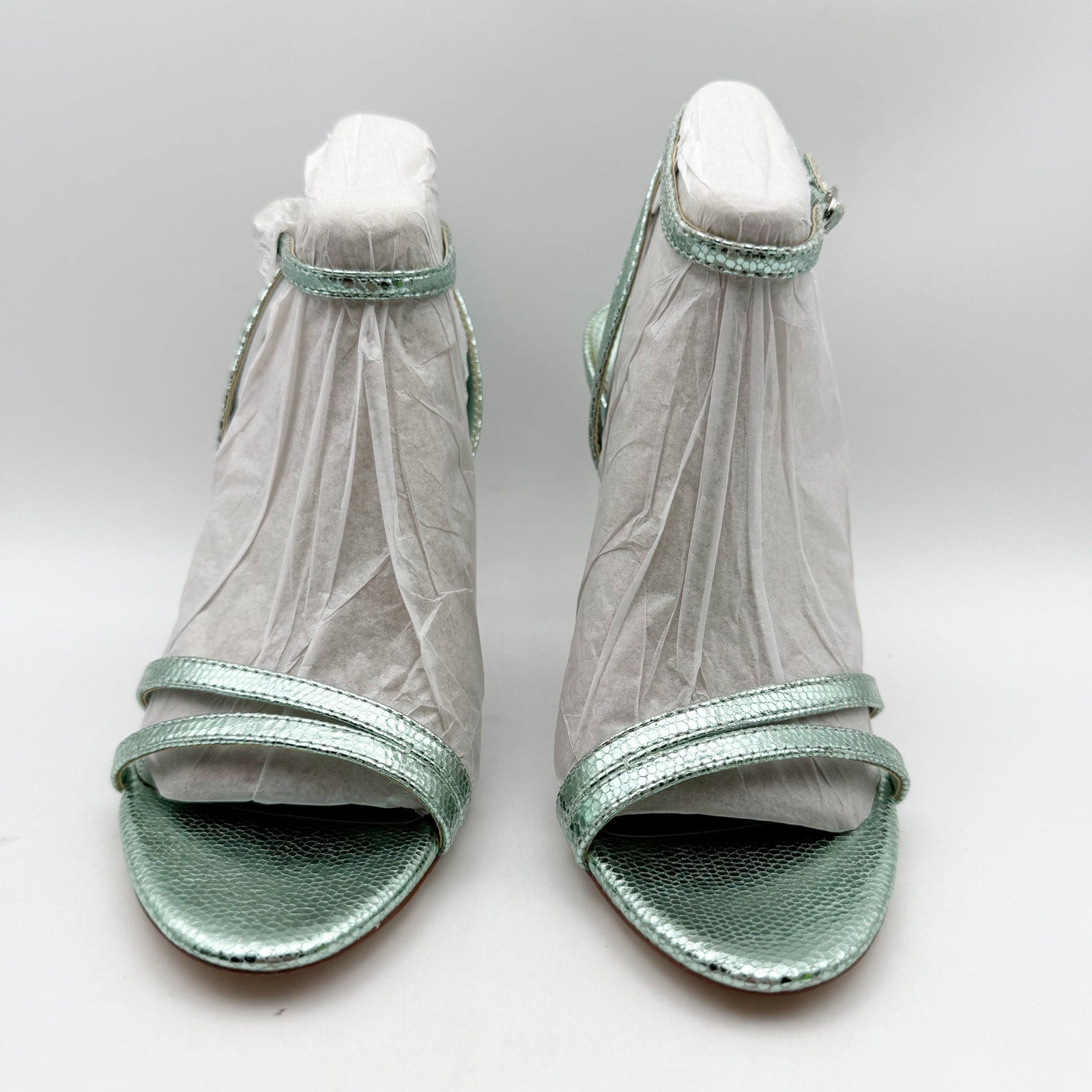 Sam Edelman Womens Gemmie Ankle Strap Heels US 6.5 M Sea Green Sandals NIB