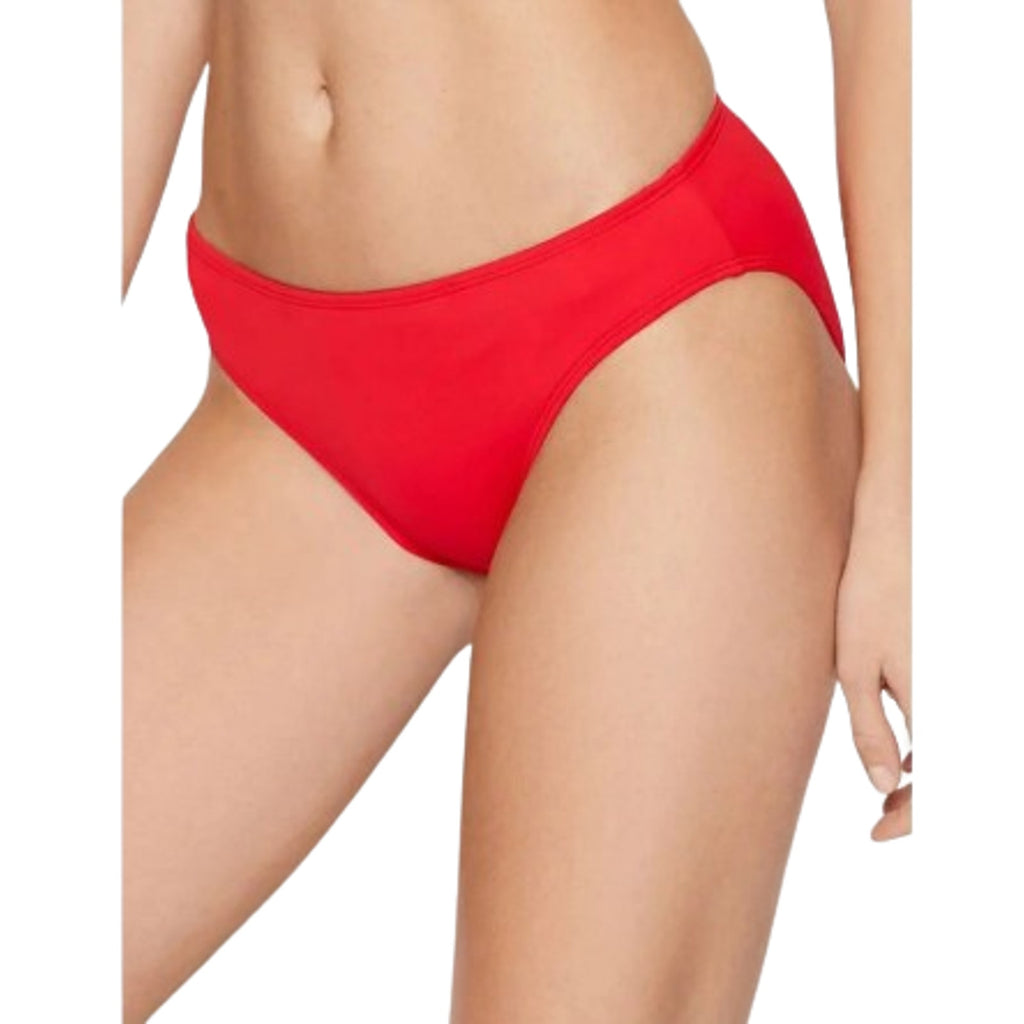 RALPH LAUREN Beach Club Hipster Bikini Swim Bottoms Size 12 Red NWT