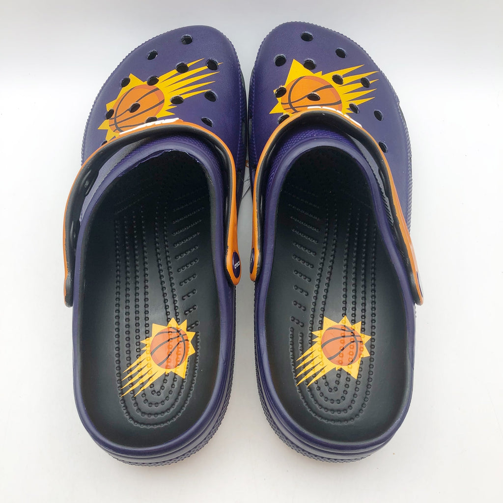 Crocs Mens NBA Phoenix Suns Classic Clogs Size 11 Black Purple NWT