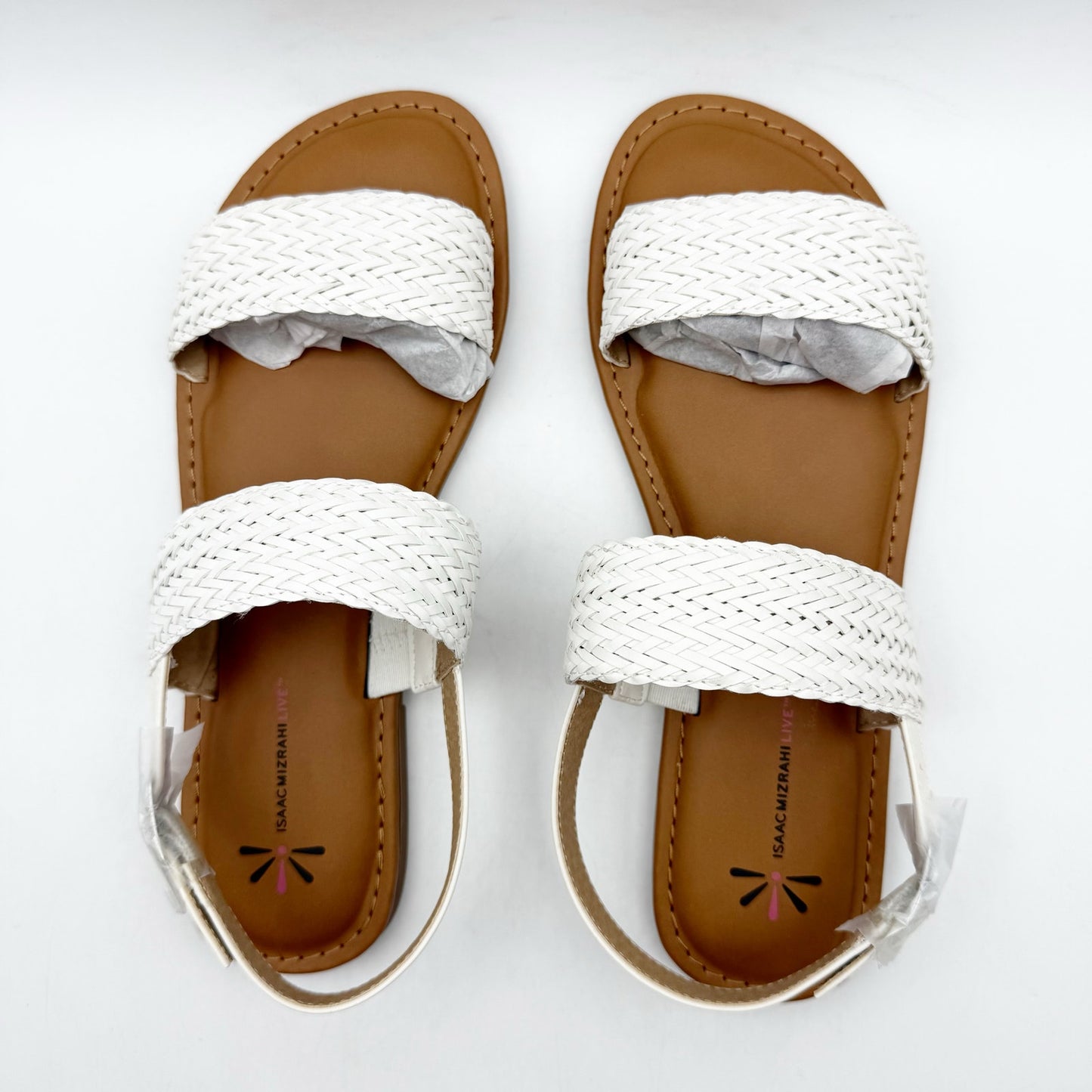 Isaac Mizrahi Live Womens Rosalyn Sandals US 7.5 M EU 37.5 White NIB