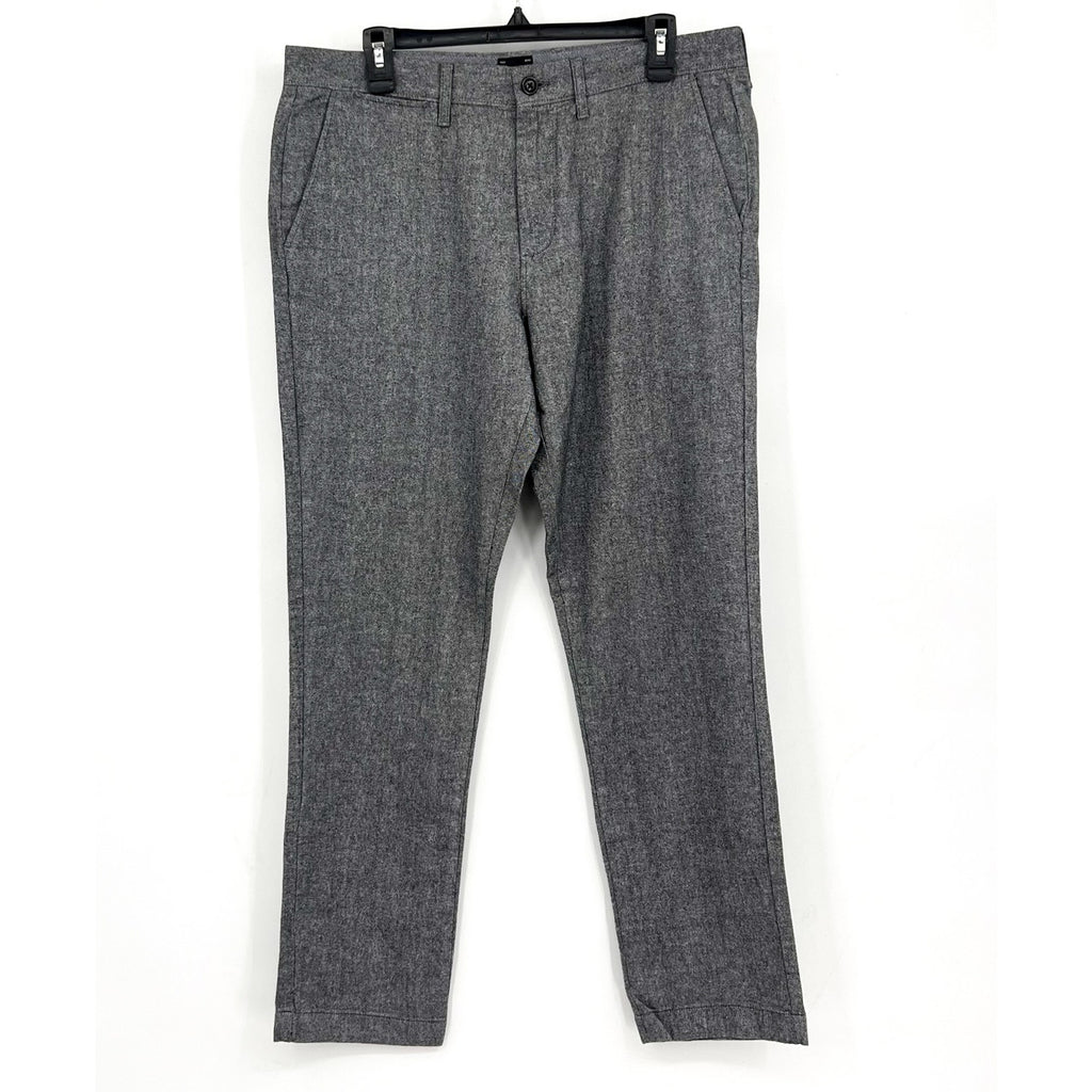 J.CREW Mens 770 Straight-Fit Tech Pants 33x32 Charcoal Gray Midweight BU844 NWT