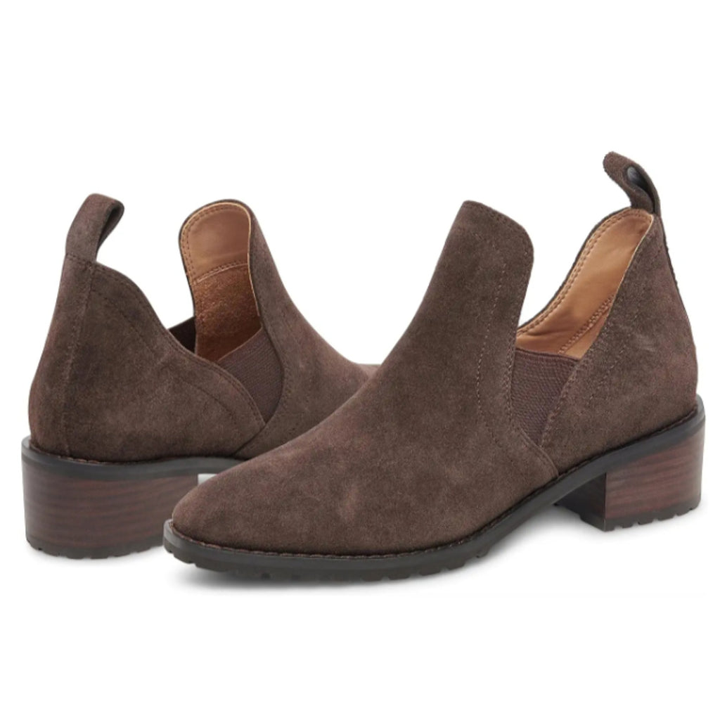 Blondo Womens Sandra Ankle Bootie Size 8.5 M Java Brown Suede Waterproof NIB