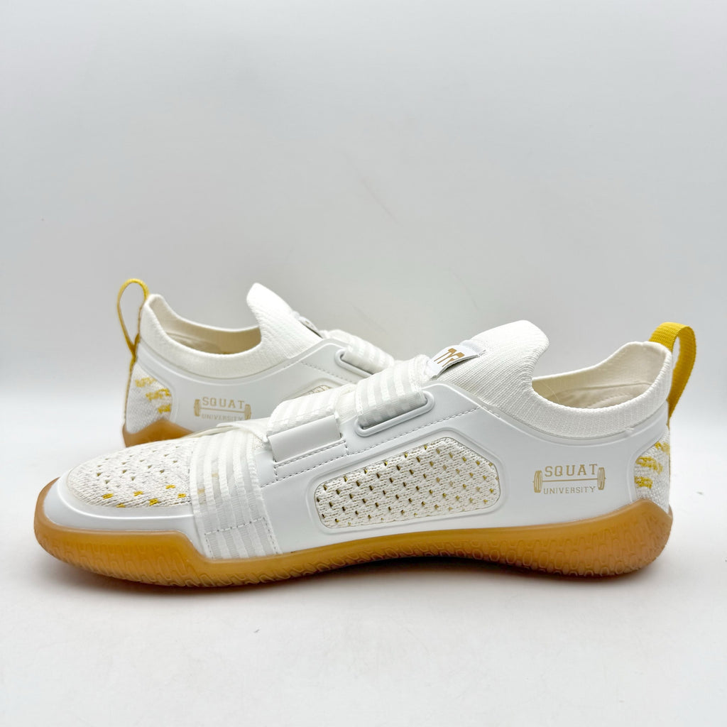 TYR Mens Dz Bf Stabstrap Running Sneakers US 8 White Gold Athletic NIB