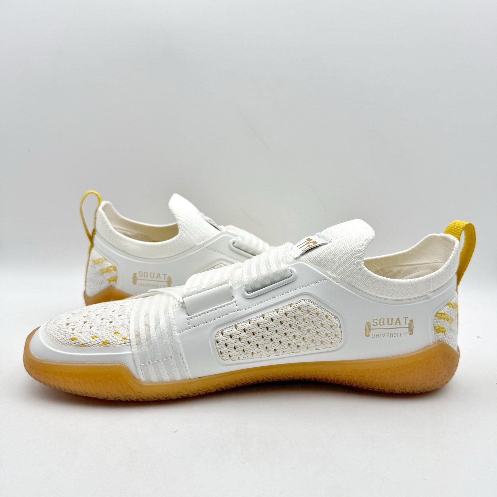 TYR Mens Dz Bf Stabstrap Running Sneakers US 8 White Gold Athletic NIB