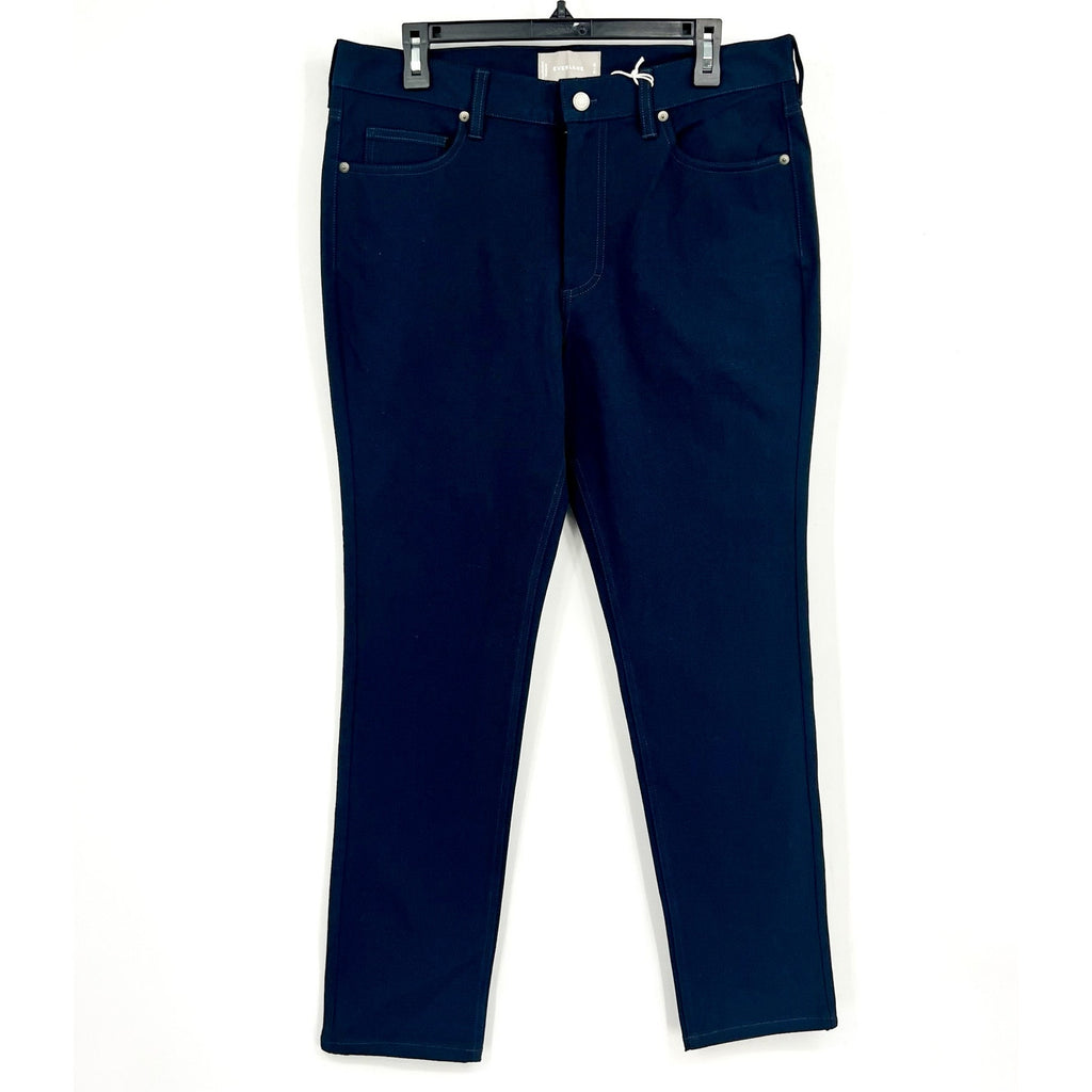EVERLANE Men's The Performance 5-Pocket Pants 32x30 Navy Blue Stretch Chinos NWT
