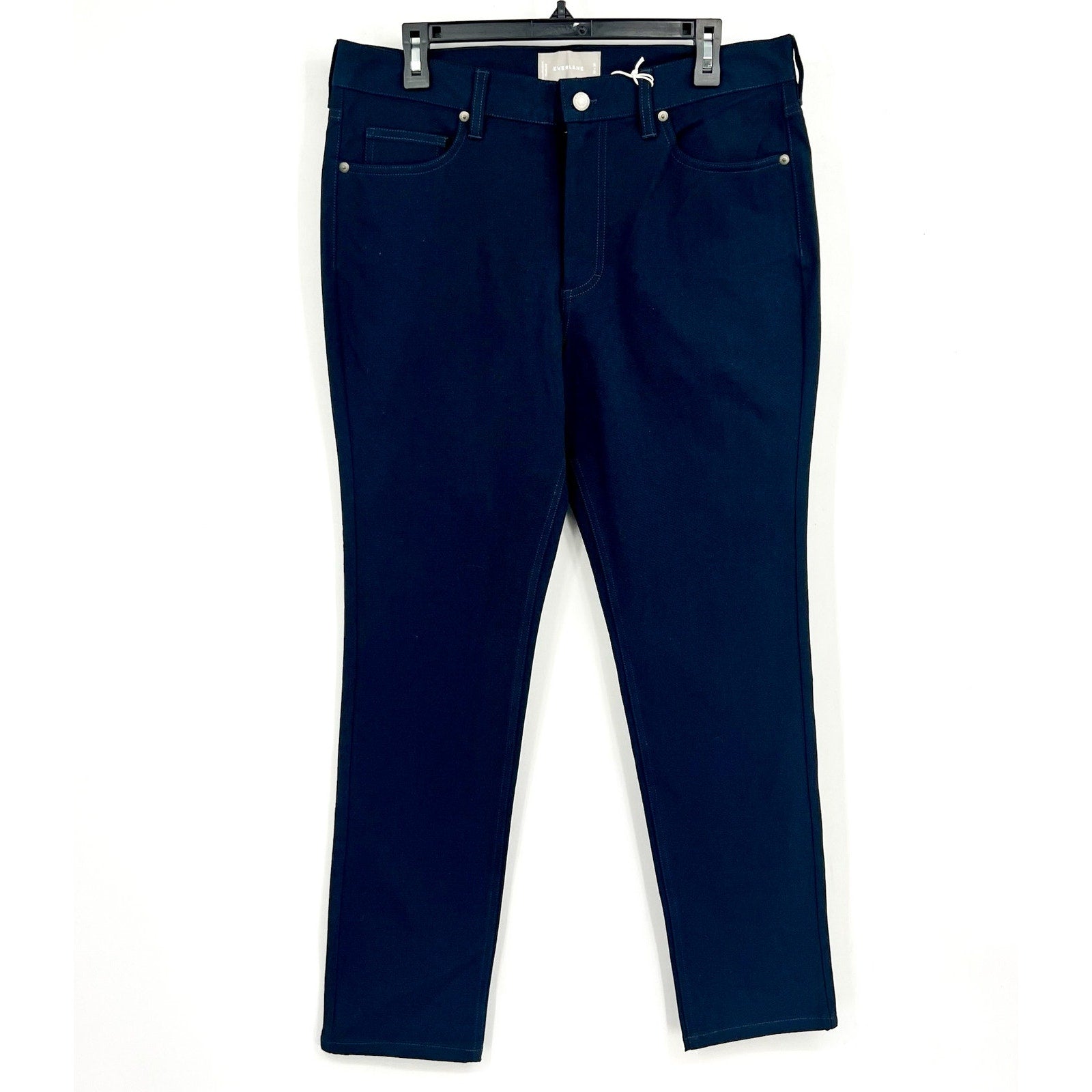 EVERLANE Men's The Performance 5-Pocket Pants 32x30 Navy Blue Stretch Chinos NWT