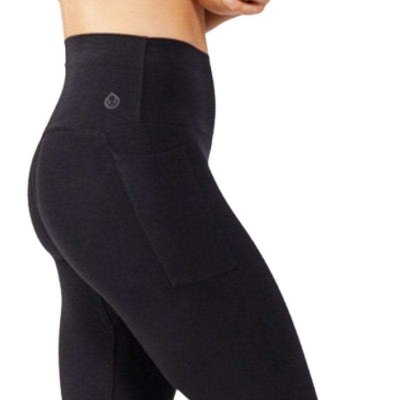 TASC Women's ALLways Crop Yoga Pants Small Black Stretch Elastic Waist NWT