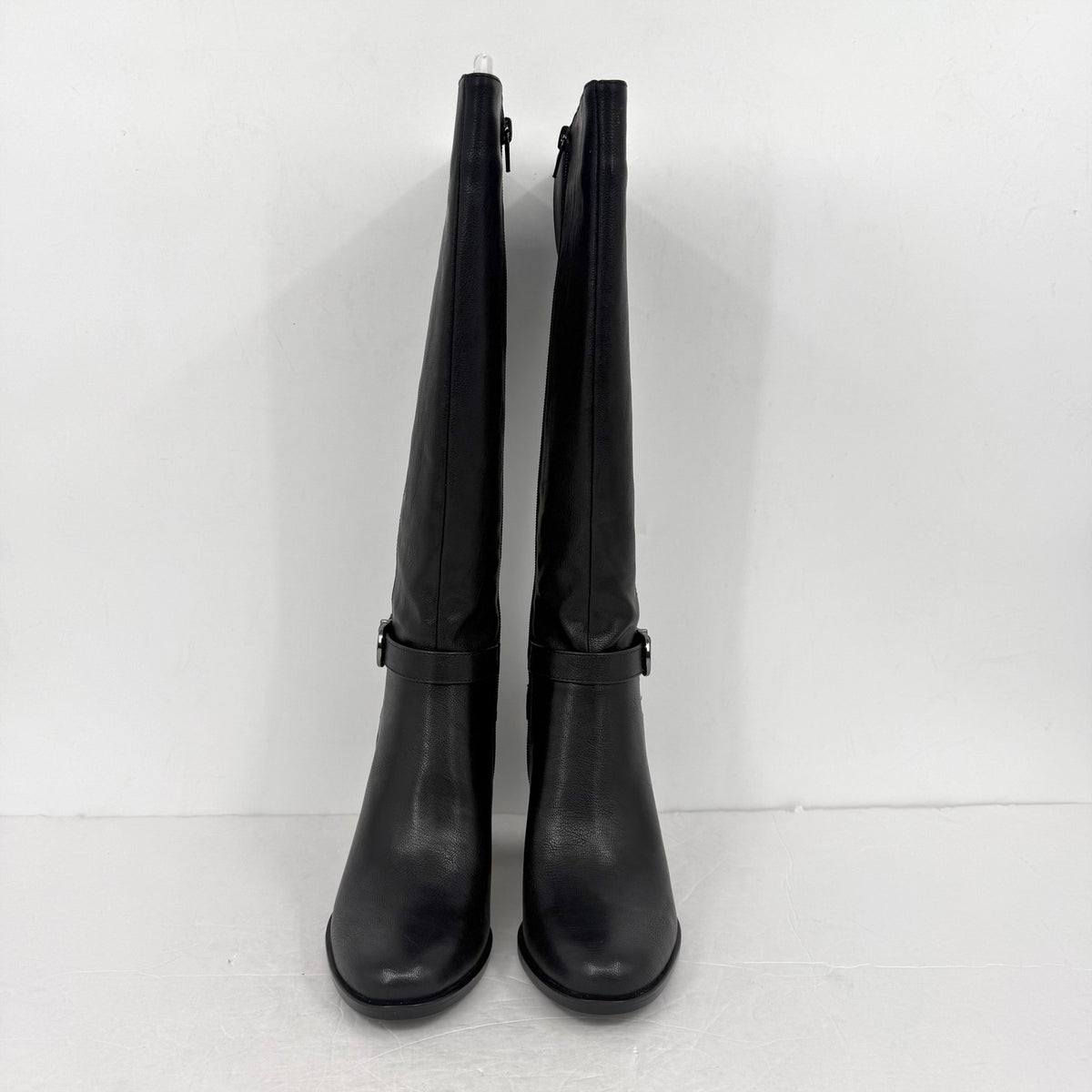 Naturalizer Womens Joslynn Knee High Boots SIZE 7 M Black Vegan Leather NIB