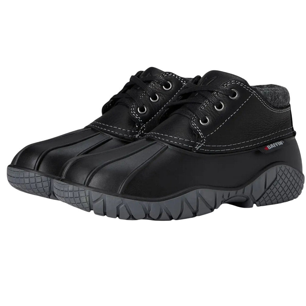 Baffin Womens Whitetail ll Ankle Sneakers US 9 EU 39 Black Leather Insulated NIB