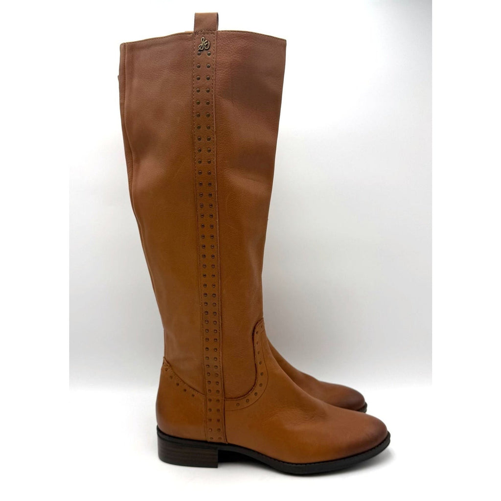 Sam Edelman Womens Prina Knee High Boots Size 10.5 EU 40.5 Whiskey Brown NWOB