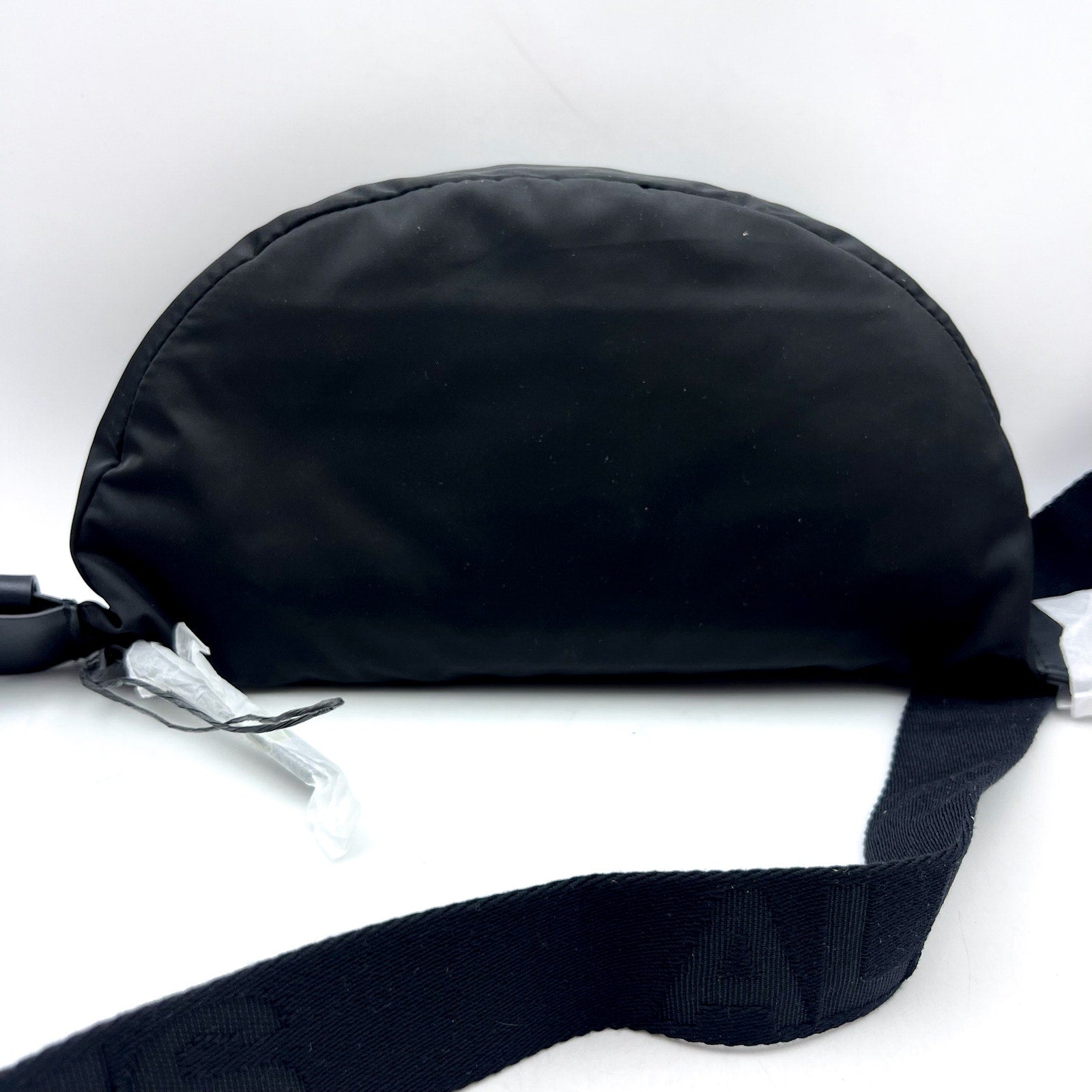 ALL SAINTS Women's Half Moon Nylon Crossbody Bag Small Black NWOT