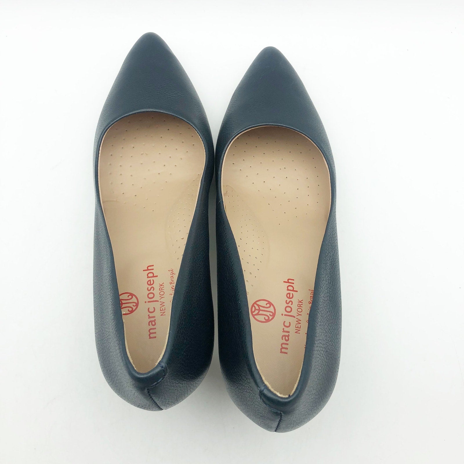 Marc Joseph Womens Trinity PL Pump US 7.5 EU 38.5 Navy Blue Leather NIB