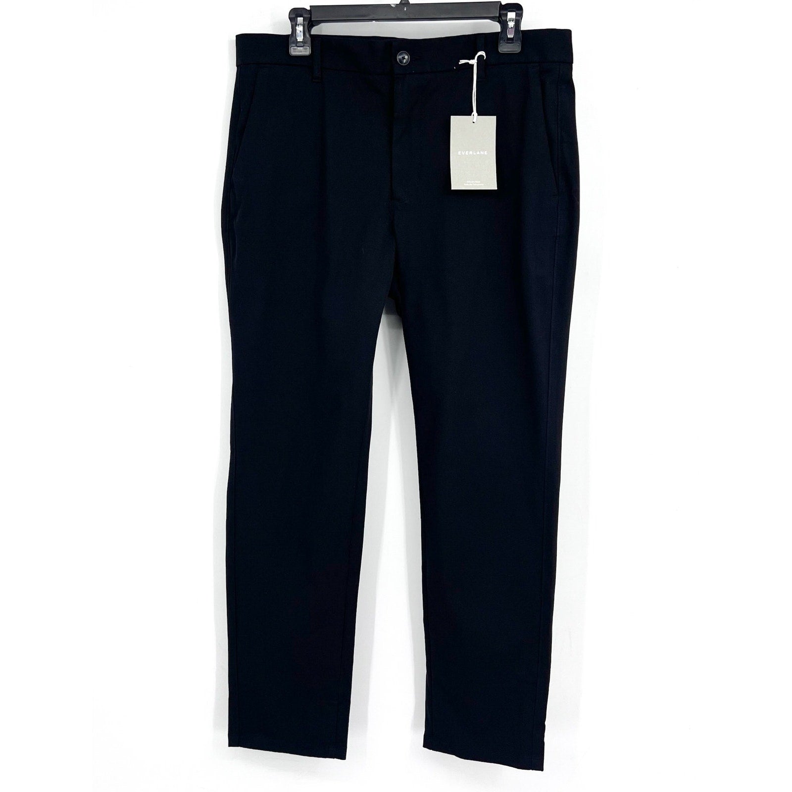 EVERLANE UNIFORM Men's The Performance Chino 33x30 Black Pants NWT