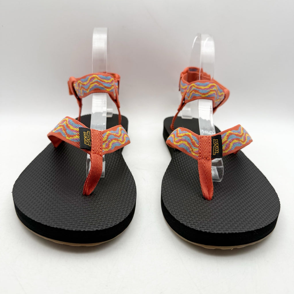 Teva Womens Original Revive Sandals US 10 EU 41 Orange Print Multicolor NIB