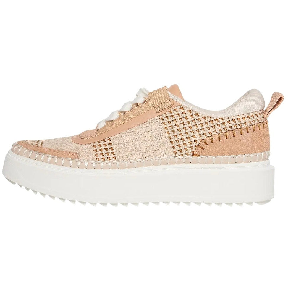 Steve Madden Womens Charlie Casual Sneakers Size 7.5 M Tan Light Brown Woven NIB