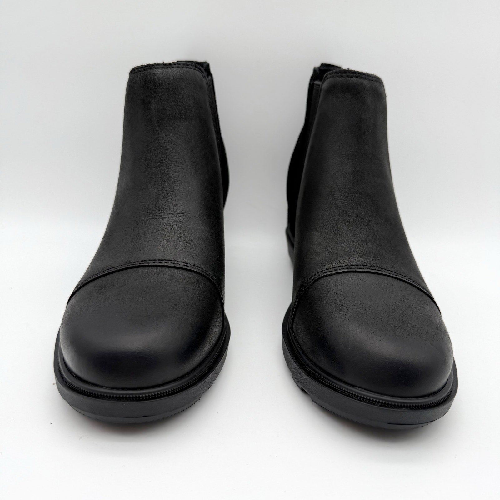 Sorel Womens Evie ll Chelsea Ankle Bootie US 7 EU 38 Black Suede Waterproof NIB
