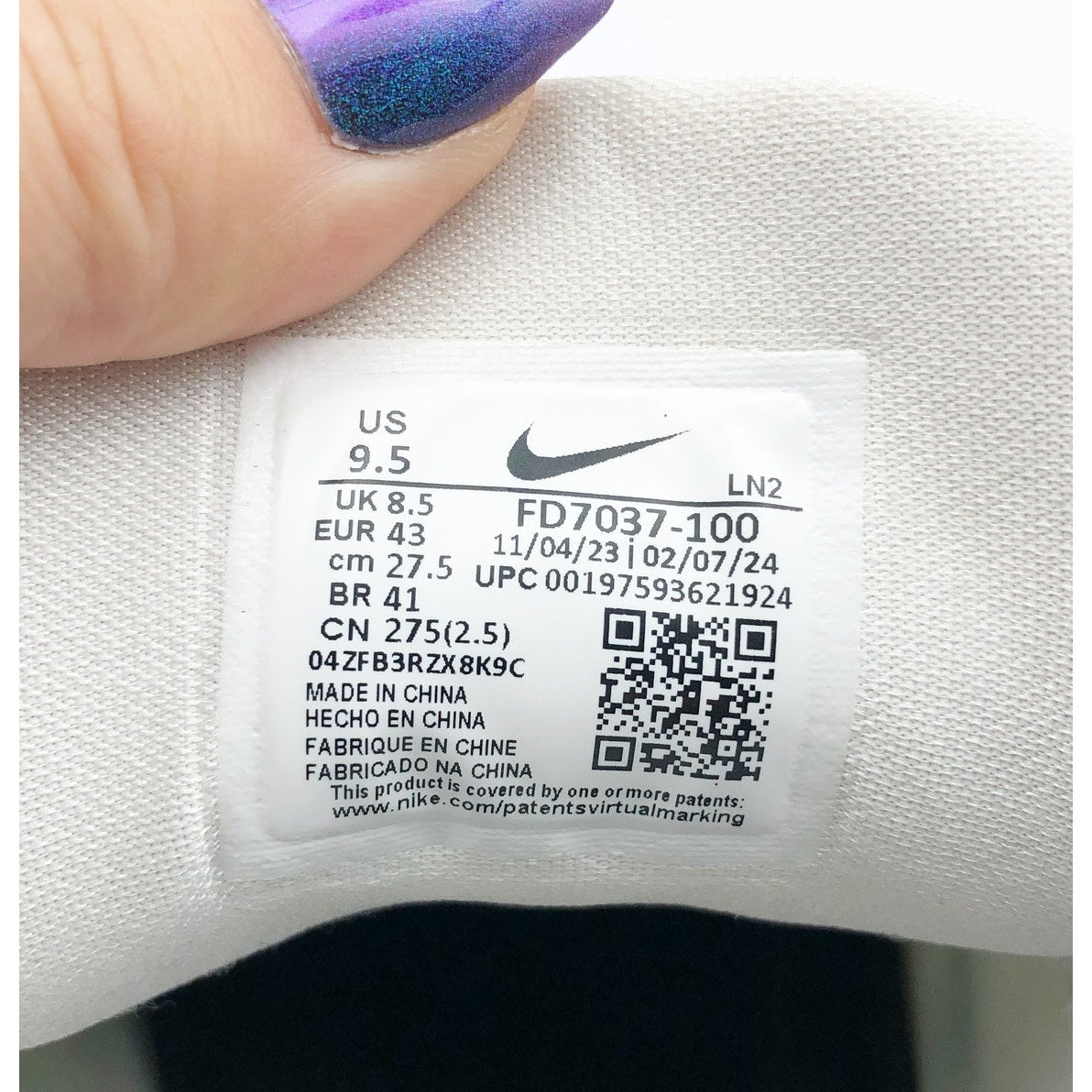 Nike Mens Alpha Menace 4 Pro Molded Football Cleats Size 9.5 White Black NWOB