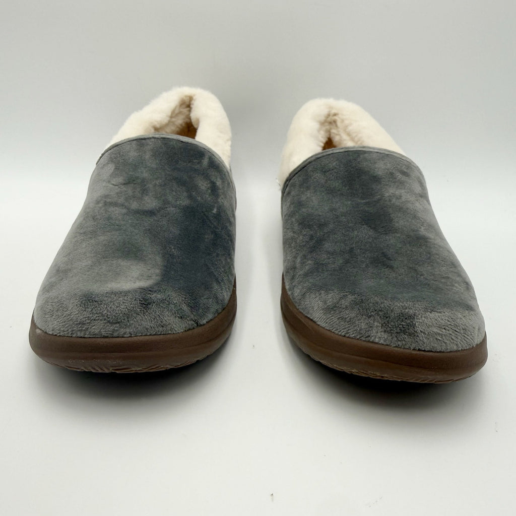 Vionic Womens Clare Slippers Size 8 M EU 38.5 Grey Charcoal Slip On NIB