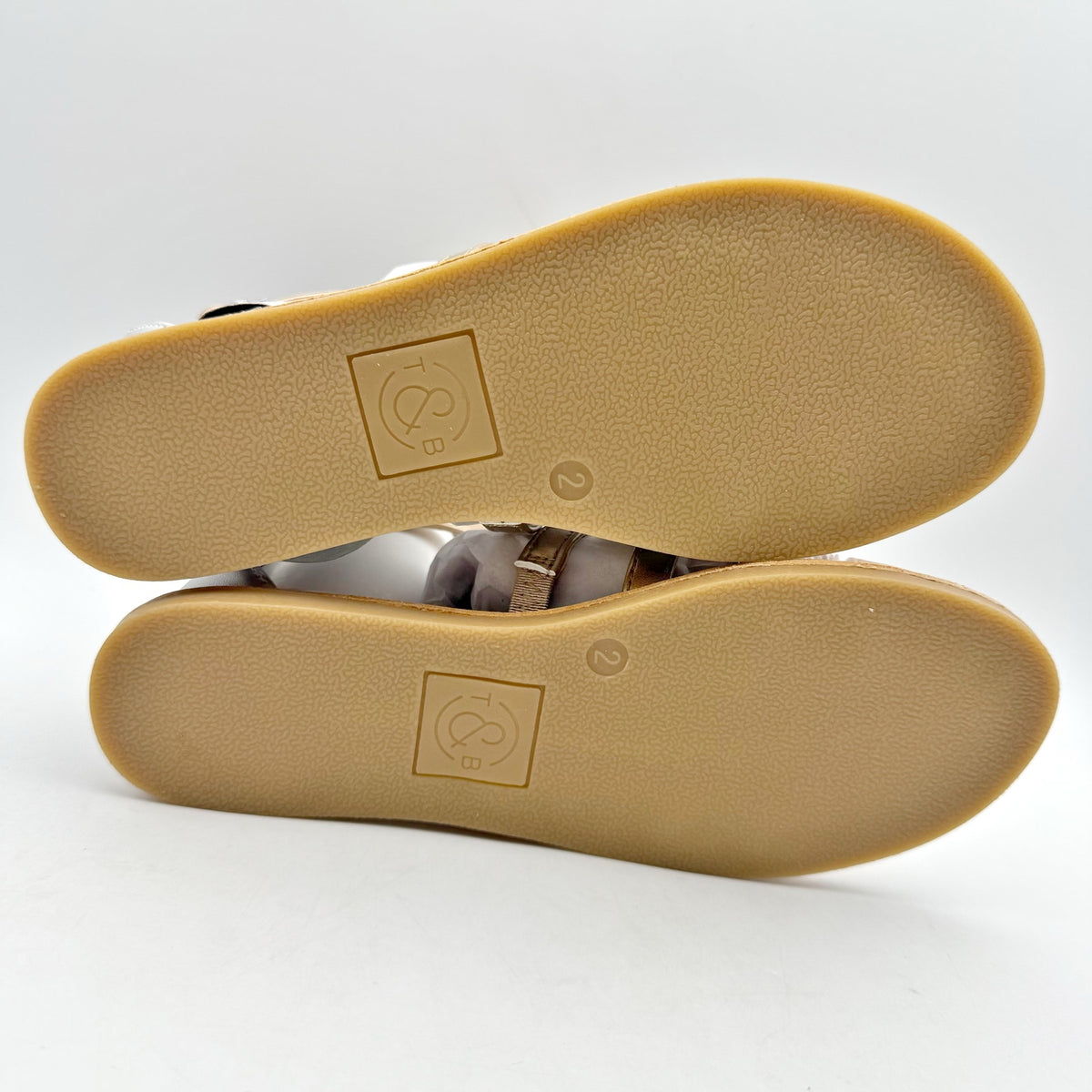 Treasure & Bond Kids Alana Gladiator Sandals Size 2 M EU 33 Gold Silver NIB