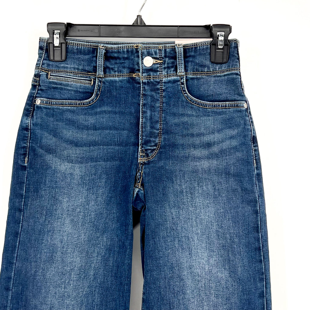 NYDJ Womens Major Wide Leg Capri Jeans 00 PETITE Serendipity Blue NWT