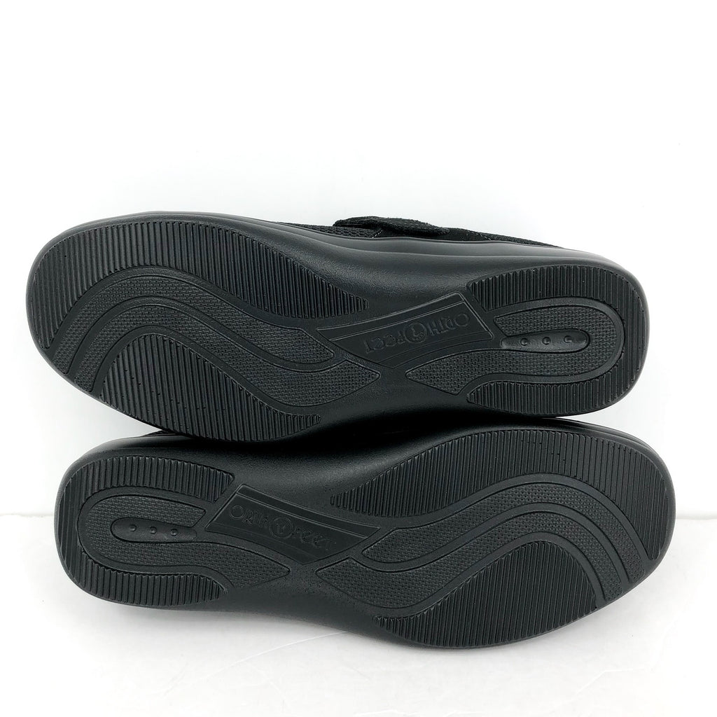 ORTHOFEET Womens Chattanooga Mary Jane Flat US 11 Narrow Black Suede NIB