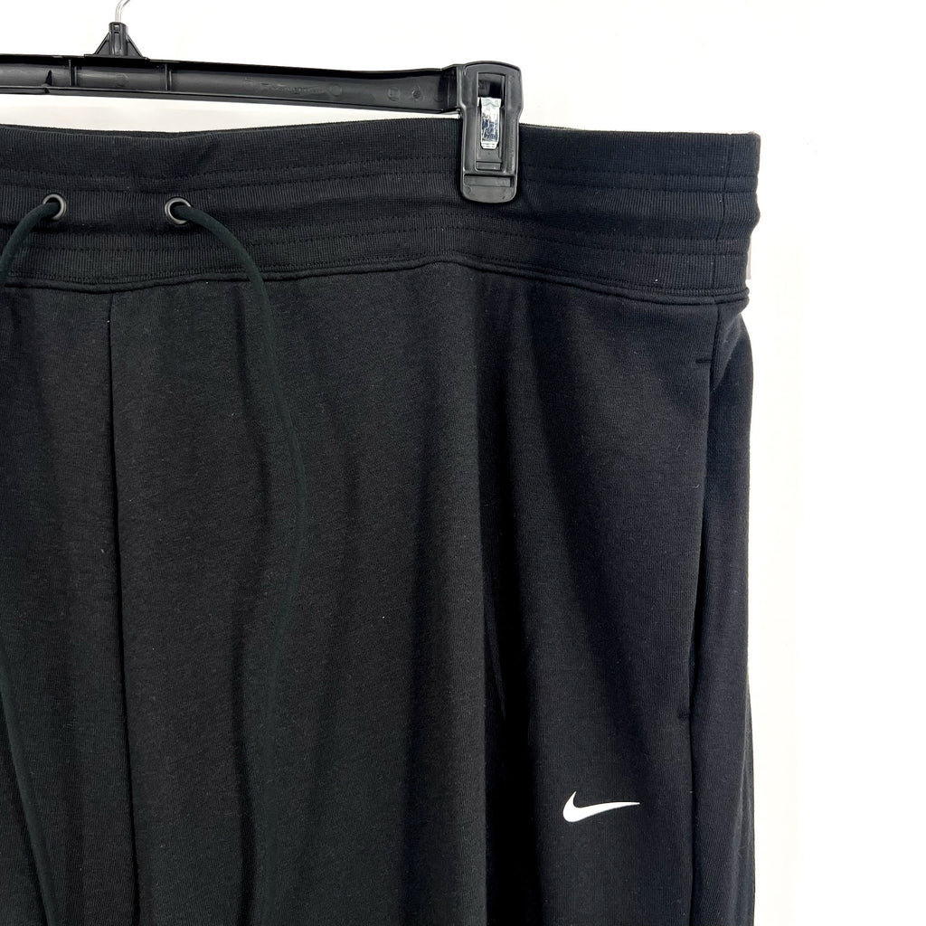 NIKE Womens Dri-Fit One French Terry Joggers 3X Black 7/8 Length Pants NWT