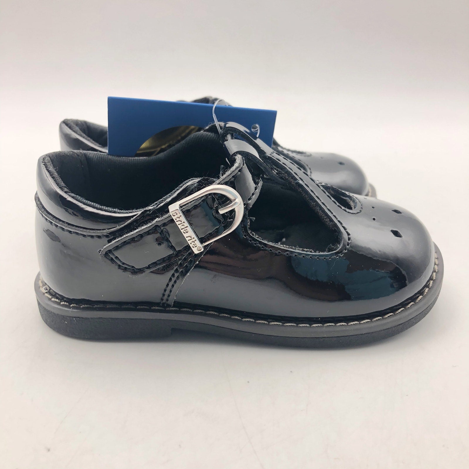 Stride Rite Girls SR Susie Mary Jane Flat Size 13 Toddler Shoes Black NIB