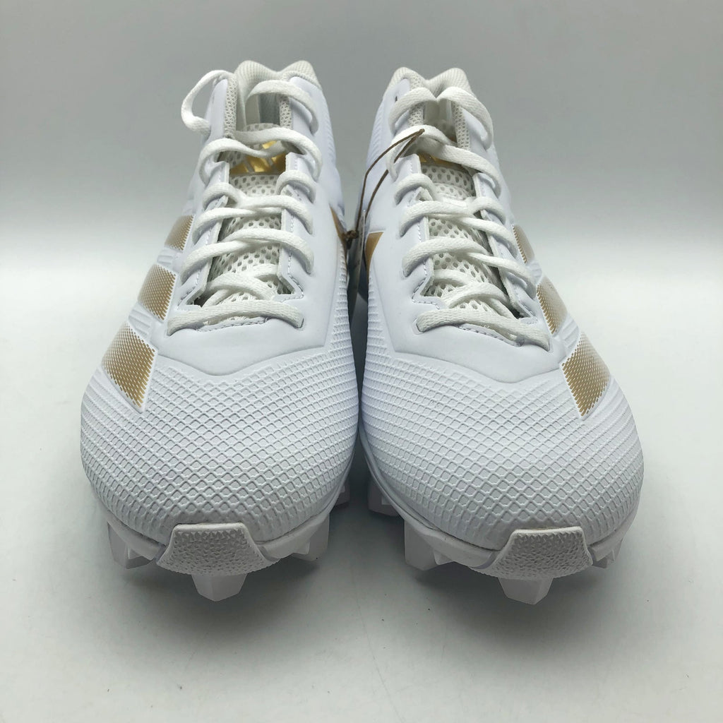 Adidas Mens Adizero Impact 2 Molded Football Cleats Size 13 White Gold NWOB