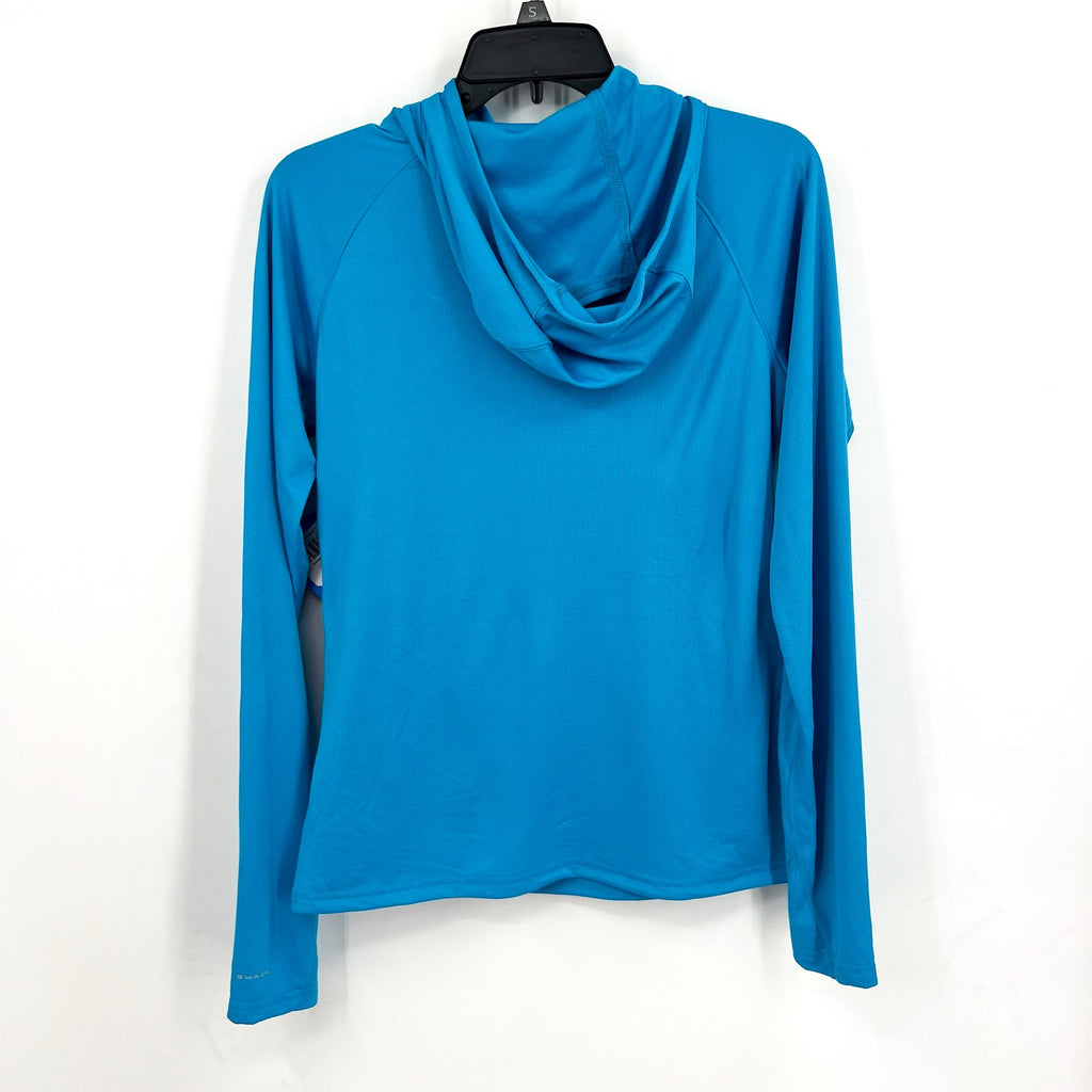 COLUMBIA Womens PFG Solar Stream Elite Hoodie XS Vivid Blue Long Sleeve NWT