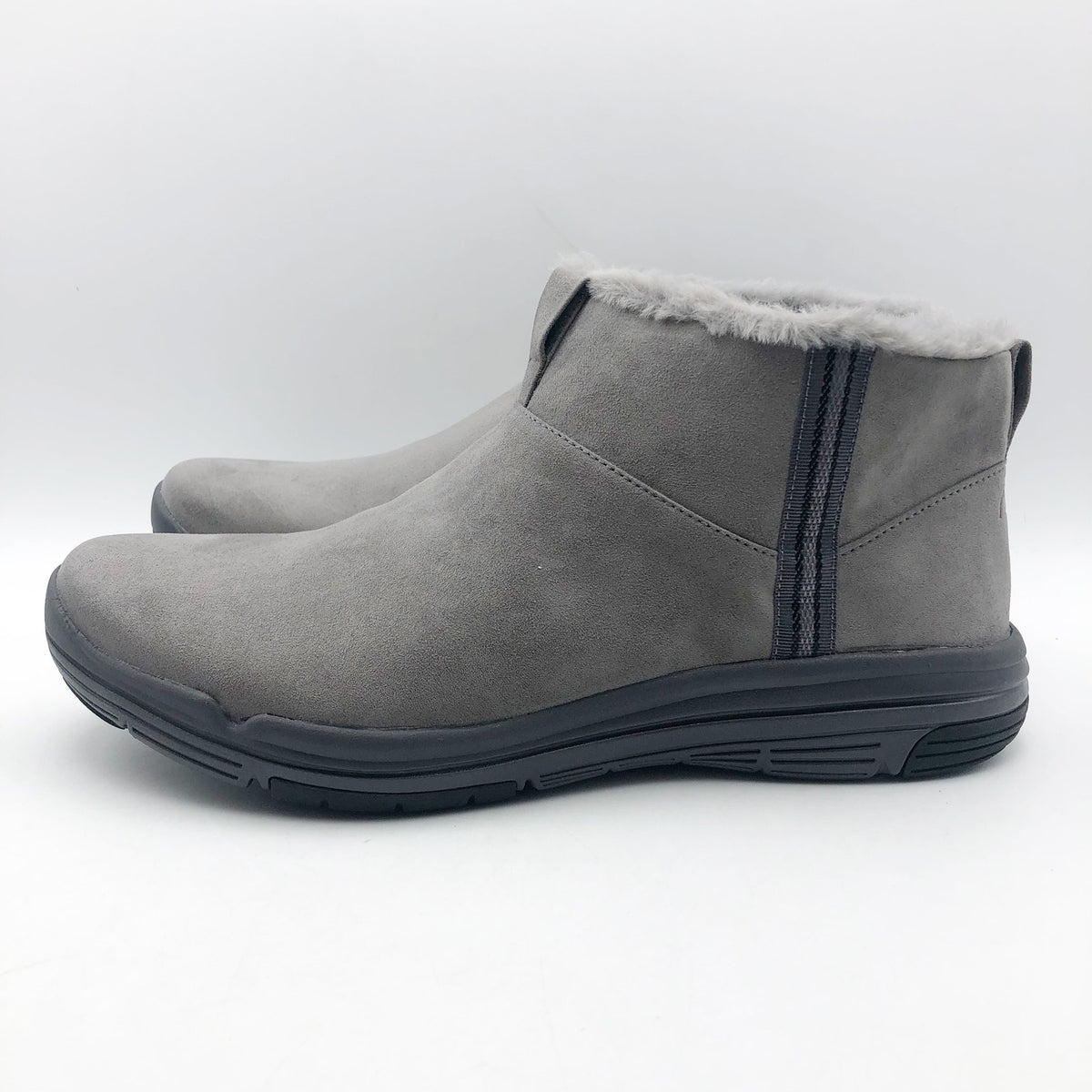 Ryka Womens Amber Ankle Boots US 11 M EU 42 Grey Suede Weatherproof NIB