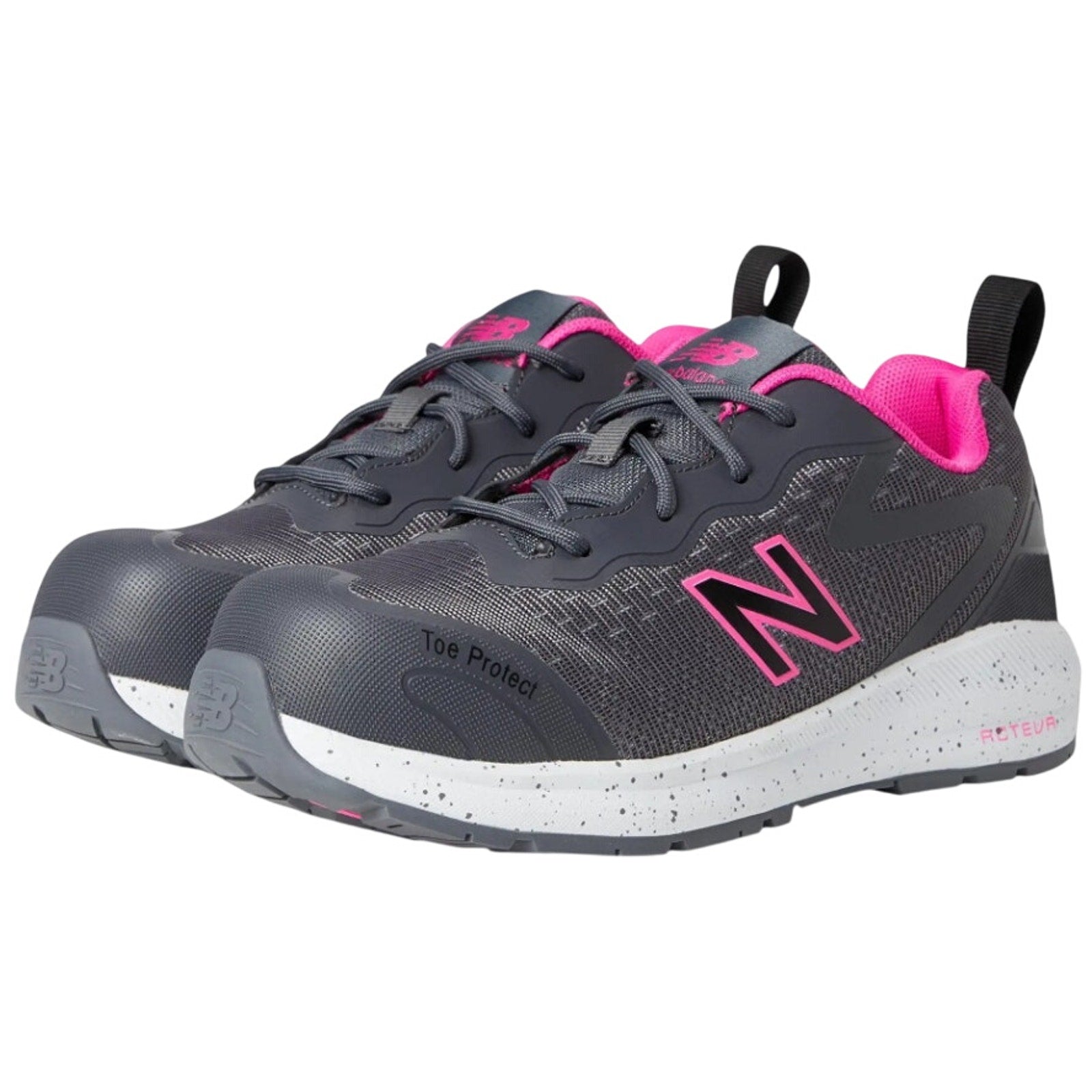 New Balance Womens Logic Comp Toe EH PR SR Work Shoes US 12 Grey Pink NIB