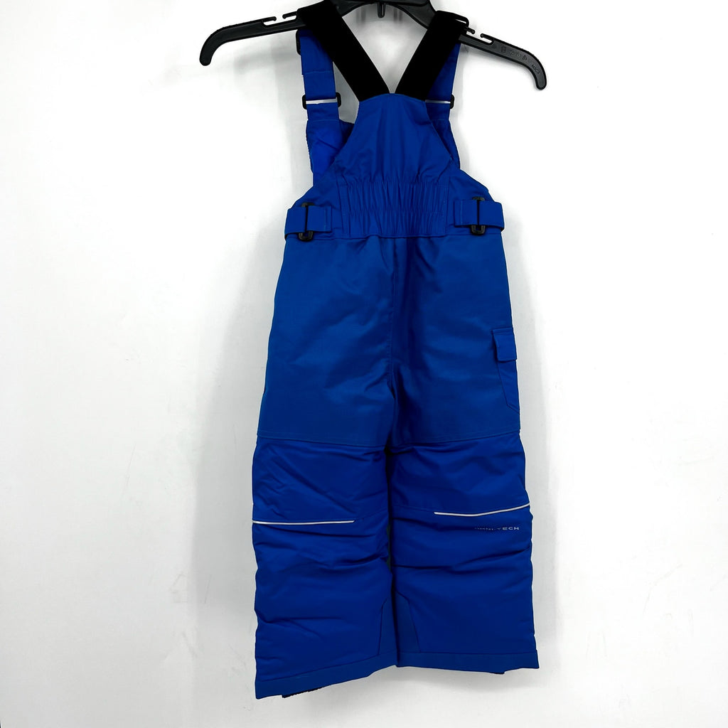 COLUMBIA Kids' Adventure Ride II Insulated Snow Bibs Size 4T Mountain Blue NWOT
