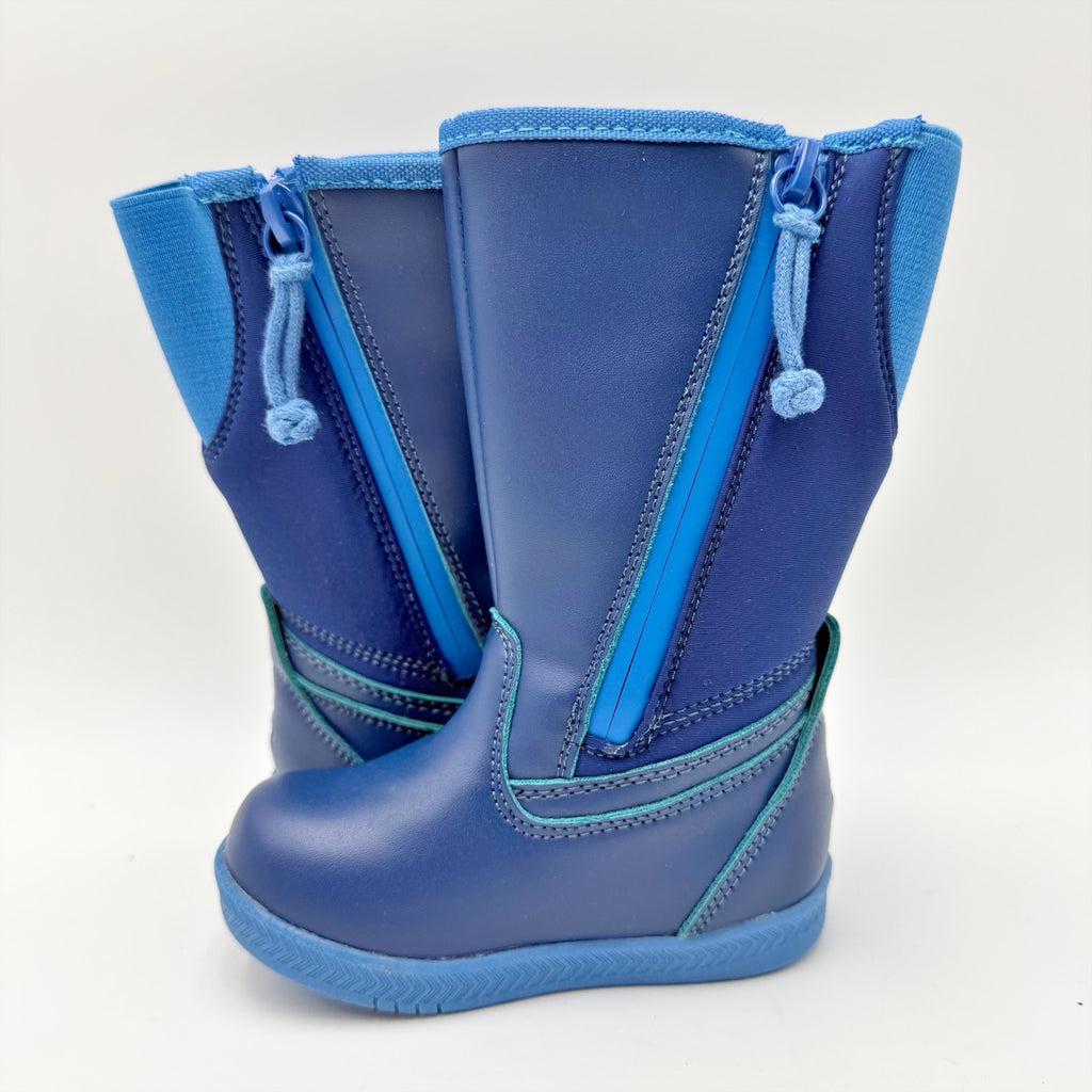 Billy Footwear Little Boys Rain Boots Size 5 Navy Blue Water Resistant NWOB