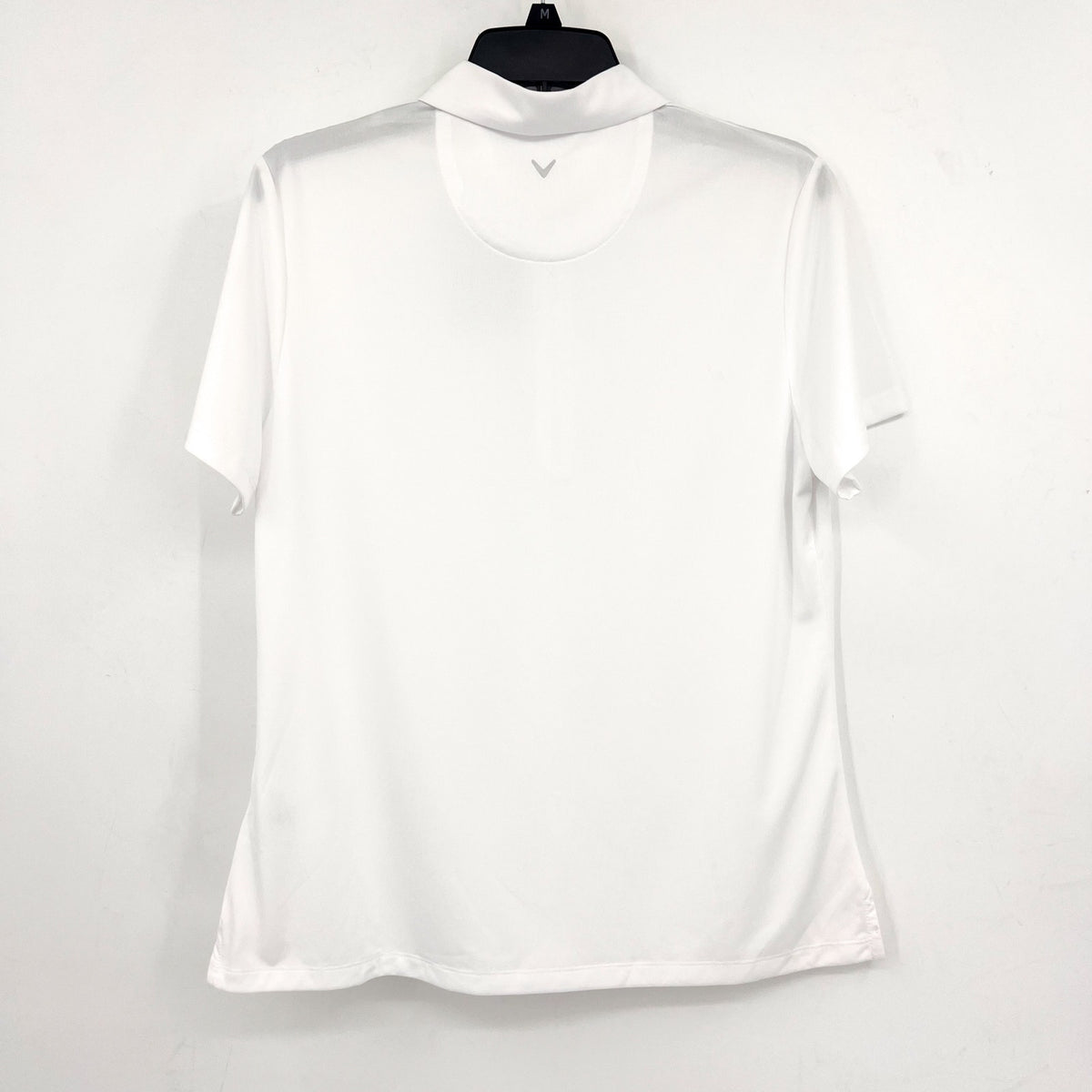 CALLAWAY 1/4 Zip Short Sleeve Golf Polo Shirt Large Brilliant White Heather NWT