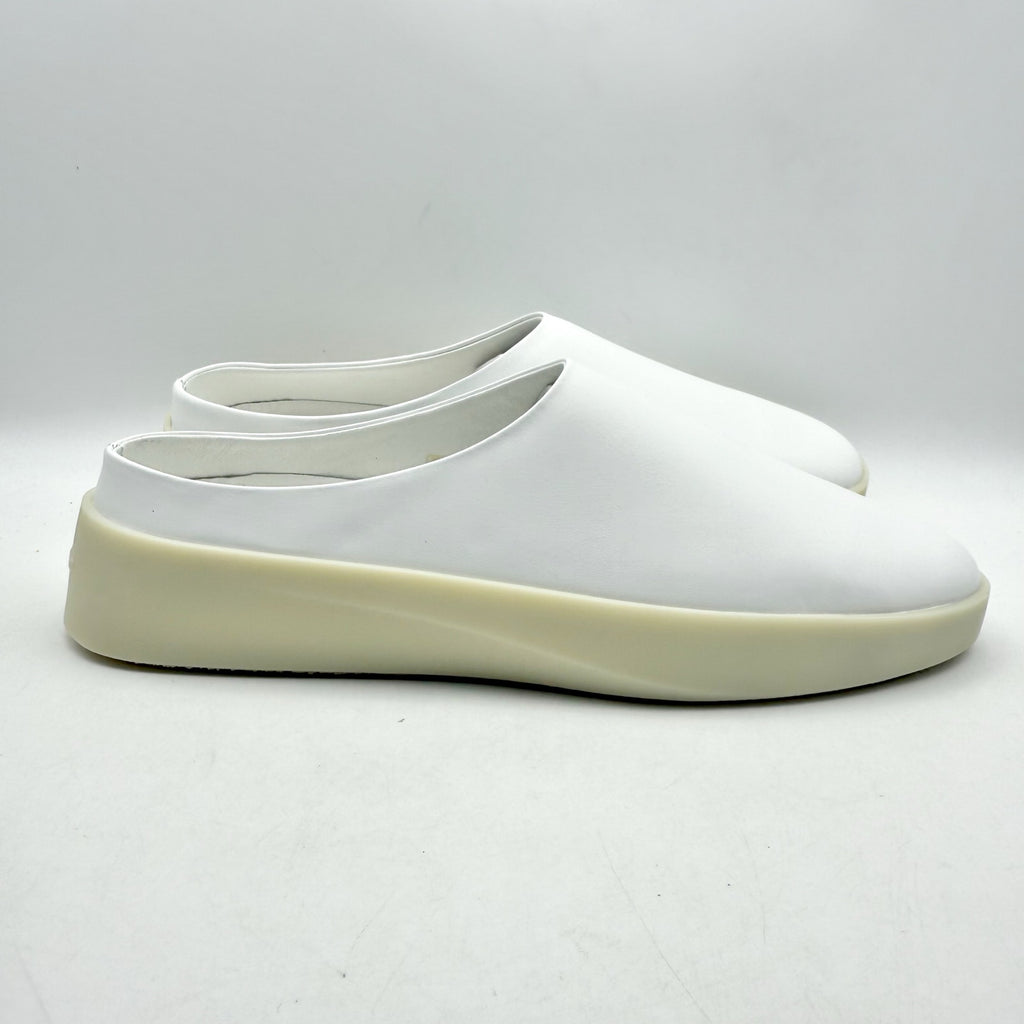 Wolf & Shepherd Cruise Mule Slip On Shoe Mens 5.5 Womens 7 White Leather NIB