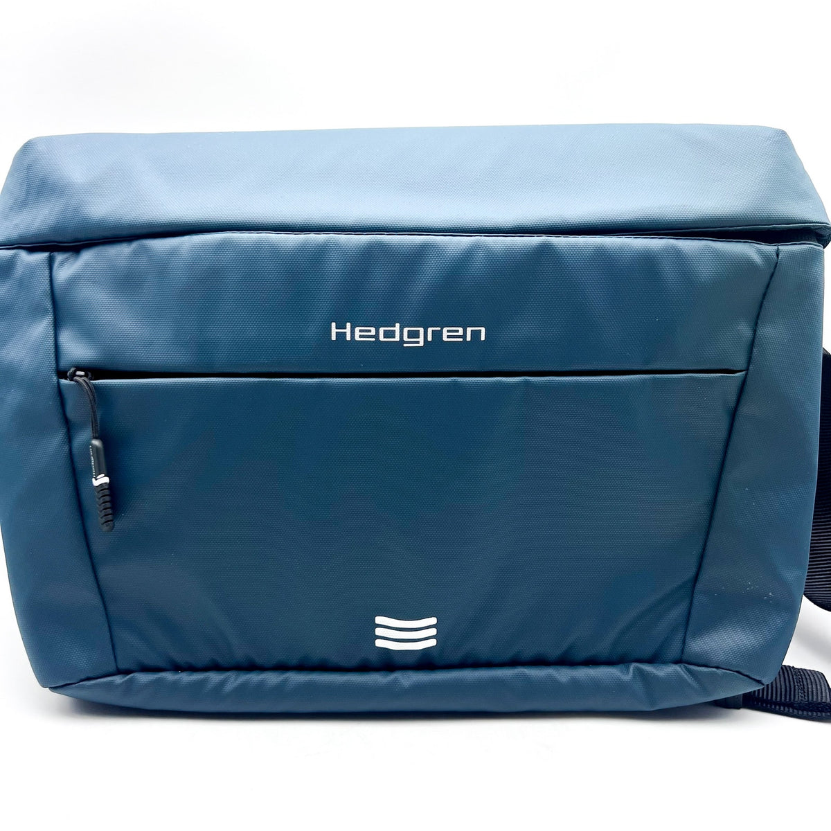HEDGREN Tube RFID Sling Crossbody Bag Medium City Blue Travel NWOT