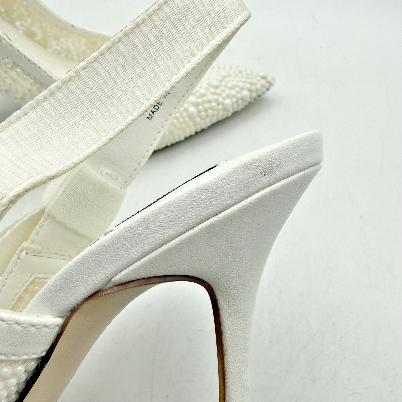Steve Madden Womens Bri Lace Heels US 7 M EU 37.5 White Bow NWOB