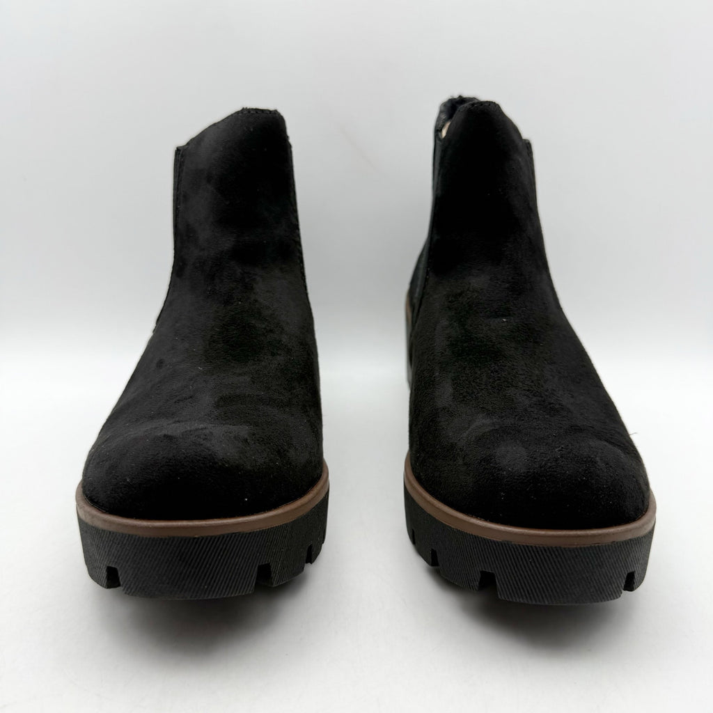 Rieker Womens Amalia 65 Chelsea Ankle Boots EU 40 US 8.5 Black Vegan Suede NIB